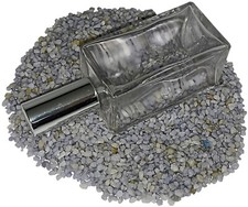 1 Flakon leer 100 ml mit Zerstäuberpumpe und Kappe silber Carina Flacon leer