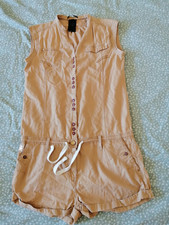 G-Star RAW Damen Onesie Gr. L, Braun, Baumwolle, Lyocell