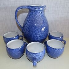 Krug - Kanne Saftservice mit 5 Tassen Keramik Germany