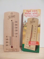 Thermometer Holz Zirndorfer Bier neuwertig mit OVP Länge 18 cm