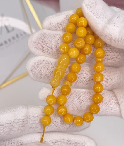Tasbih weißer baltischer - 33+3,
