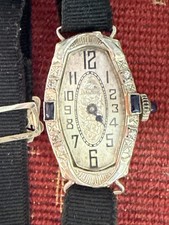 18 Karat Weißgold Damenuhr