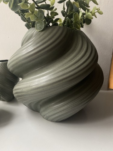 Keramik deko wirbel vase - deko,