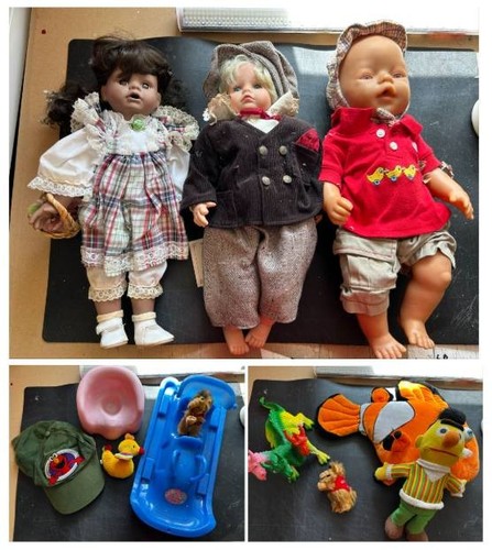 Großes puppen - puppen-, &
