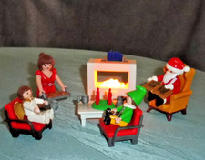 Playmobil Adventfeier beim Nikolaus, Kamin leuchtet (Batt. inkl.)
