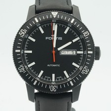 FORTIS B-42 AUTOMATIK HERREN UHR 40MM STAHL VINTAGE TOP 647.18.158 BLACK F038