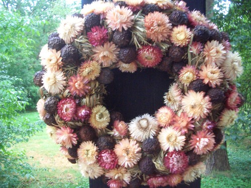 Heukranz mit strohblumen - heukranz, und