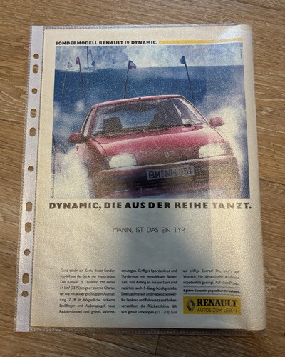 Blatt din werbung renault - a4,