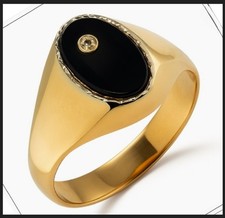 18K 750 Rot Gold Herrenring