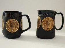 Rosenthal studio linie 1. Wahl 2 Tassen Divus Augustus Pater schwarz gold zeitlo