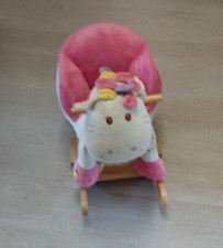 Schaukelpferd Knorr Paula Pony Kleinkind beige rosa ab 18 Monate mit Geräuschen 