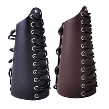 Leder Armstulpe Larp Lederarmschienen Armschiene Armschützer Wikinger Punk Rock