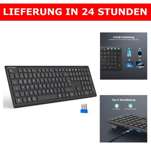 Tecknet bluetooth tastatur - tecknet,