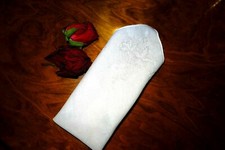 Exkl. Pochette Einstecktuch Batist Hohlsaum aufwändige Lupenstickerei festlich