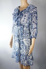 APART Chiffonkleid Marine Blau