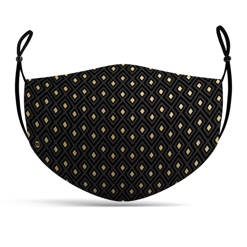 Stoffmaske mit jacquard muster - mit,