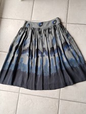 Seiden- Rock, weit, petrol-