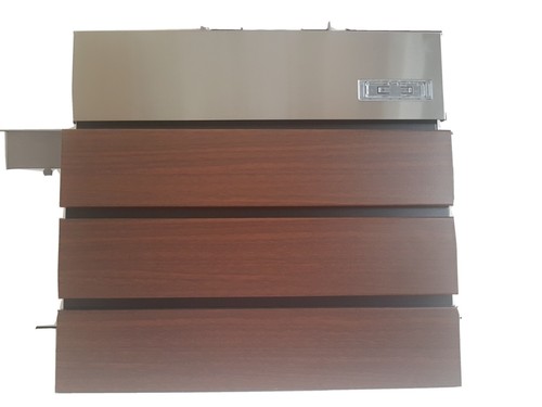 Briefkasten mit holz optik - mit,