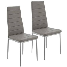 Küchenstuhl Esszimmerstühle 2er Set Stühle Esszimmerstuhl Grau B-WARE