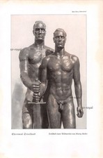 Ehrenmal Stralsund - Georg Kolbe - 1937 - Historischer Kunstdruck ~16x25cm