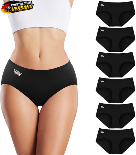 Damen unterhosen 6er - damen, pack