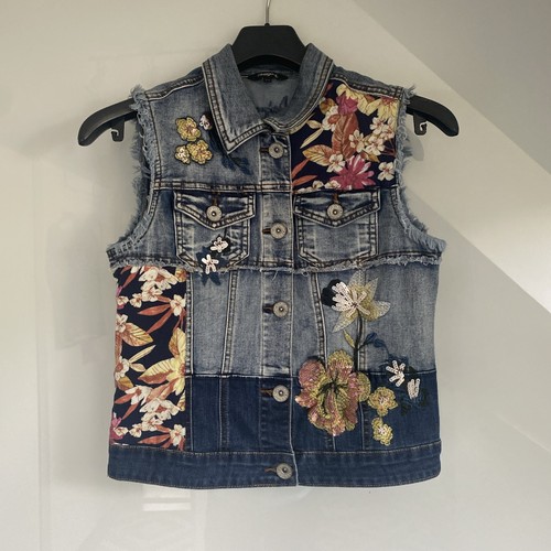 Jeansjacke ärmellos