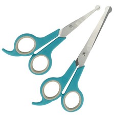 Fellschere abgerundet Augenschere Pfotenschere 2 Größen Tier Hund Katze