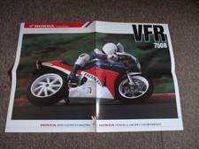 Prospekt  /  Poster   Honda   VFR750R  RC30  ,,  brochure