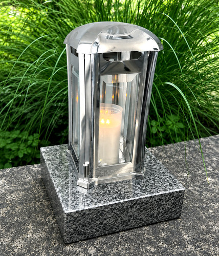Edelstahl grablaterne vase - edelstahl,