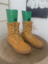 Timberland Damen Mädchen Winter Leder Hoch Stiefel Boots Camel Gr. 39 Gefüttert