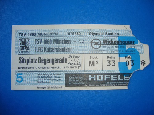 Ticket 1860 münchen 1 - münchen,