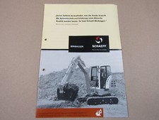 Prospekt Schaeff Minibagger HR 11 12 13 14 16 18 ca 90er Jahre