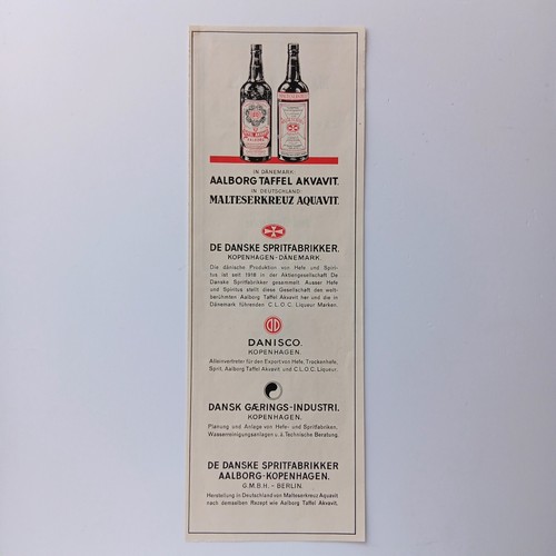 1943 malteserkreuz aquavit - malteserkreuz,