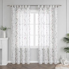 1 Stück Gardinen Stores Weiß