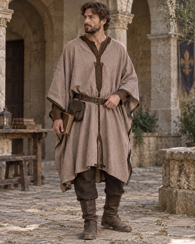 Mittelalter gewandung poncho - gewandung,