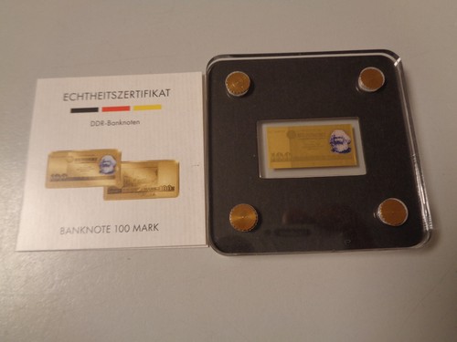 Goldbarren ddr 100 mark in - goldbarren,