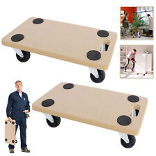 2-teiliges MDF Rollbrett-Set Möbel und Transportroller Umzugshelfer bis 200kg DE