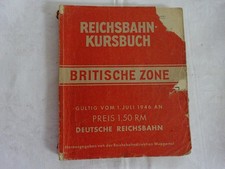 Reichsbahn Kursbuch Britische