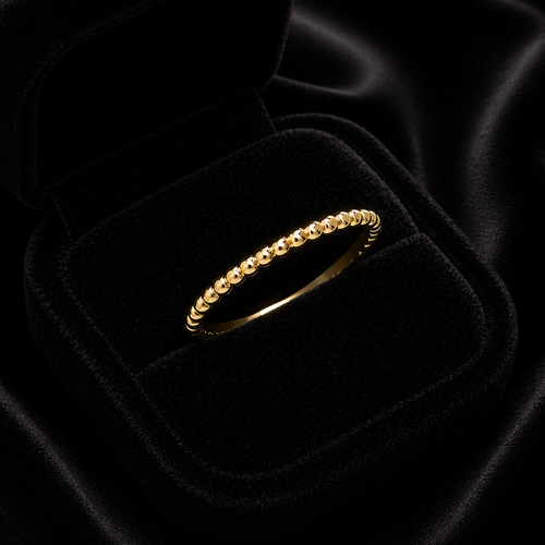 Bobble ring gelbgold 375 - 9, ct