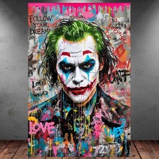 LEINWANDBILD ER XXL POP ART ABSTRAKT SUPERHELD GRAFFITI BUNT STREET ART P1483-4
