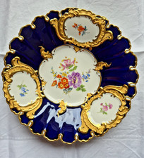 MEISSEN PRUNKTELLER KOBALT