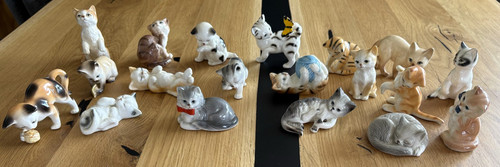 Porzellan katzenfiguren - 19, –