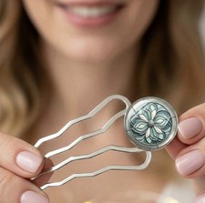 Französische Haarnadel Silber