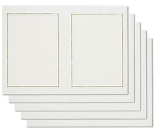 5 Leporellos je 2 Passepartouts mit Goldrand Fotorahmen für Bildgröße 13 x 18 cm