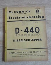 Mc Cormick Farmall D440 Schlepper Ersatzteilliste