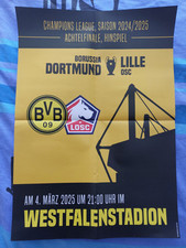 Spielplakat Poster BVB Borussia Dortmund Lille OSC 2024/25 UEFA Champions League