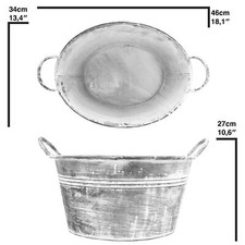 Verzinkte Wanne Schale zum