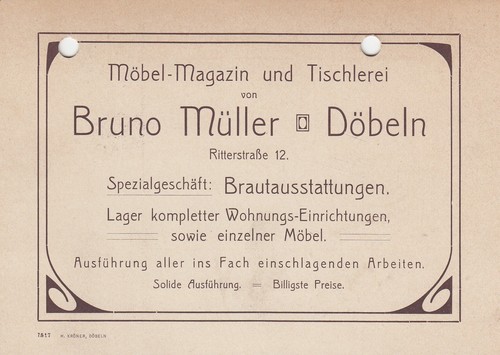 Döbeln rechnung 1904 bruno - dÖbeln,,
