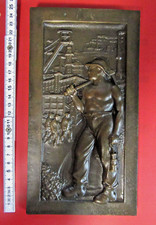 ⚒ Bergbau Wandrelief Bronze