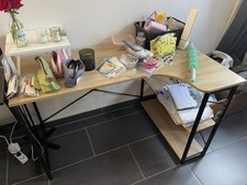 Eckschreibtisch Holzfarbe Mit